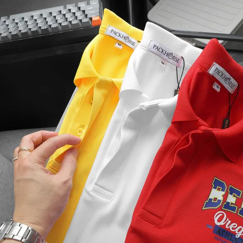 Áo Thun Nam Cổ Bẻ In Logo Trước Ngực Và Tay Áo (Có Size 3X)