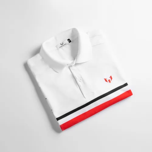 Áo Thun Nam Có Cổ Tay Ngắn In Sọc (Có Size 3XL)