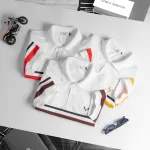 Áo Thun Nam Có Cổ Tay Ngắn In Sọc (Có Size 3XL)