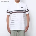 Áo Thun Nam Có Cổ Tay Ngắn In Sọc (Có Size 3XL)