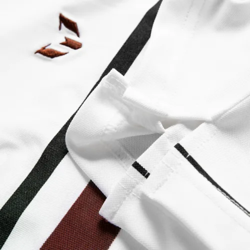 Áo Thun Nam Có Cổ Tay Ngắn In Sọc (Có Size 3XL)
