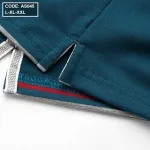 Áo thun nam cổ bẻ in sọc cao cấp