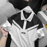 Áo Thun Nam Cổ Bẻ Pack Horse Thêu Nổi Chữ Airline Cao Cấp (Có Size 3x)