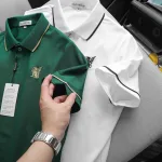 Áo Thun Nam Cổ Bẻ PackHorse Thêu Nổi Logo 2 Màu Cao Cấp (Có size 3x)