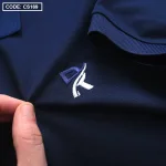 Áo Thun Nam Cá Sấu Có Cổ Phối 2 Màu Thêu Logo