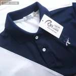 Áo Thun Nam Cá Sấu Có Cổ Phối 2 Màu Thêu Logo