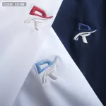 Áo Thun Nam Cá Sấu Có Cổ Phối 2 Màu Thêu Logo