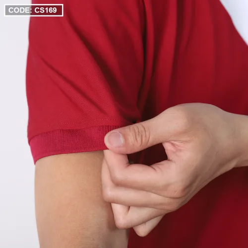 Áo Thun Nam Cá Sấu Có Cổ Phối 2 Màu Thêu Logo