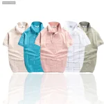 Áo Thun Nam Cổ Bẻ Phối Hoạ Tiết Kẻ Sọc (Có size 3x)
