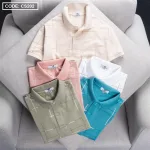 Áo Thun Nam Cổ Bẻ Phối Hoạ Tiết Kẻ Sọc (Có size 3x)