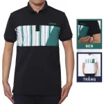 Áo Thun Nam Có Cổ Phối Họa Tiết Sọc Ngang Cá Sấu Poly (Có Size 3XL)