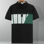 Áo Thun Nam Có Cổ Phối Họa Tiết Sọc Ngang Cá Sấu Poly (Có Size 3XL)