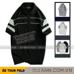 Áo Thun Nam Cổ Bẻ Phối Sọc Áo Trẻ Trung (Có Size 3XL)