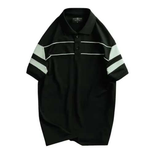 Áo Thun Nam Cổ Bẻ Phối Sọc Áo Trẻ Trung (Có Size 3XL)