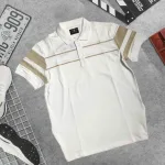 Áo Thun Nam Cổ Bẻ Phối Sọc Áo Trẻ Trung (Có Size 3XL)