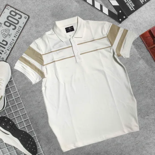 Áo Thun Nam Cổ Bẻ Phối Sọc Áo Trẻ Trung (Có Size 3XL)
