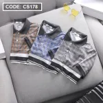 Áo Thun Nam Polo Cá Sấu Có Cổ Phối Sọc (Có Size 3XL)