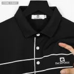 Áo Thun Nam Cổ Bẻ Phối Sọc Ngang In Logo PackHorse (có size 3x)