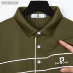 Áo Thun Nam Cổ Bẻ Phối Sọc Ngang In Logo PackHorse (có size 3x)
