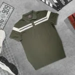 Áo Thun Nam Cổ Bẻ Phối Sọc Độc Đáo (Có Size 3XL)