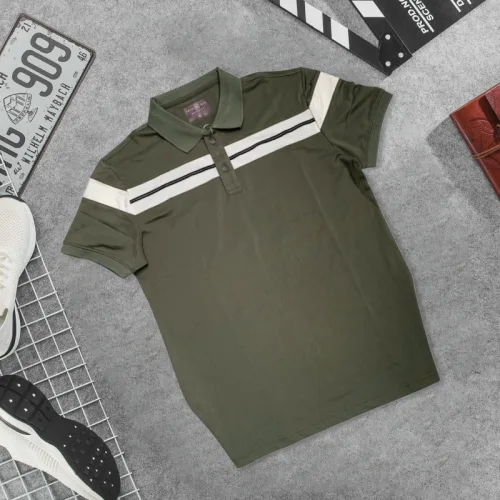 Áo Thun Nam Cổ Bẻ Phối Sọc Độc Đáo (Có Size 3XL)