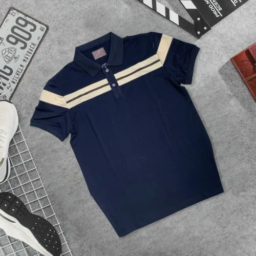 Áo Thun Nam Cổ Bẻ Phối Sọc Độc Đáo (Có Size 3XL)