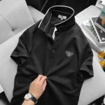 Áo Thun Nam Cổ Bẻ Phối Tag Chất Kro Mè