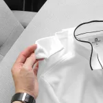 Áo Thun Nam Cổ Bẻ Phối Tag Chất Kro Mè