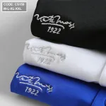 Áo Thun Nam Cá Sấu Poly Cổ Bẻ Ghép Vải Thêu Chữ