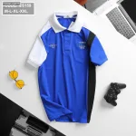 Áo Thun Nam Cá Sấu Poly Cổ Bẻ Ghép Vải Thêu Chữ