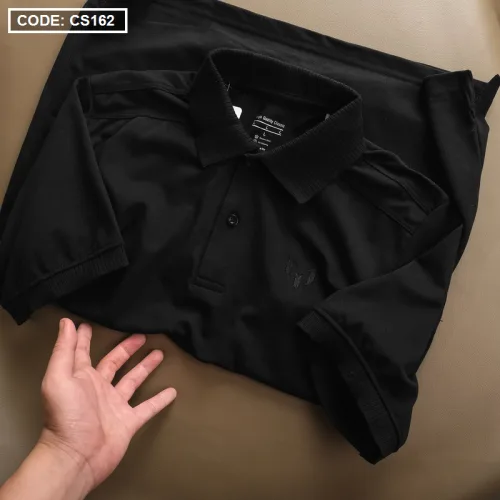 Áo Thun Polo Nam Tay Ngắn Bo Cổ Dệt Cao Cấp