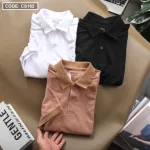 Áo Thun Polo Nam Tay Ngắn Bo Cổ Dệt Cao Cấp