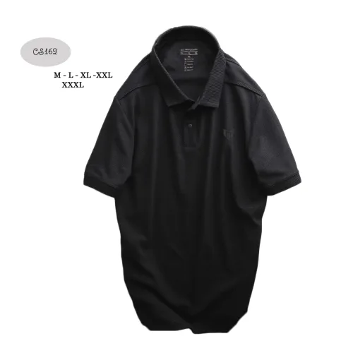 Áo Thun Polo Nam Tay Ngắn Bo Cổ Dệt Cao Cấp