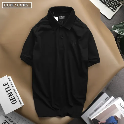 Áo Thun Polo Nam Tay Ngắn Bo Cổ Dệt Cao Cấp