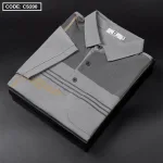 Áo Thun Nam Cổ Bẻ Sọc Nhuyễn Phối Túi (Có Size 3x)