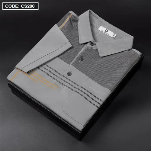 Áo Thun Nam Cổ Bẻ Sọc Nhuyễn Phối Túi (Có Size 3x)