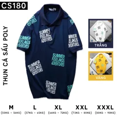 Áo Thun Nam Có Cổ Polo Tay Ngắn Summer (Có Size 3XL)
