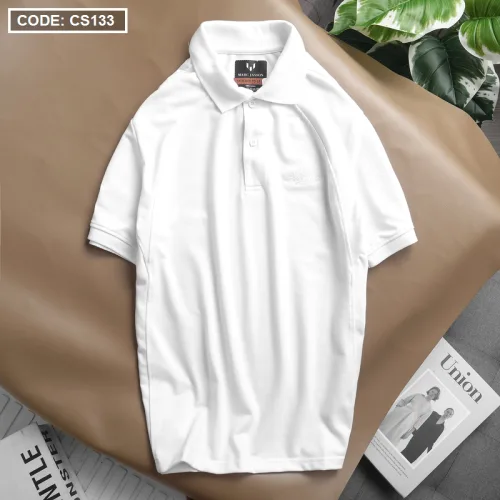 Áo Thun Nam Cổ Bẻ Thêu Chữ Cao Cấp