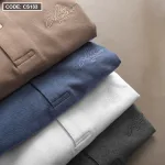 Áo Thun Nam Cổ Bẻ Thêu Chữ Cao Cấp