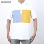Áo Thun Nam Cổ Bẻ Thêu Chữ Phối Màu (Có Size 3XL)