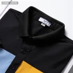 Áo Thun Nam Cổ Bẻ Thêu Chữ Phối Màu (Có Size 3XL)