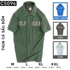 Áo Thun Polo Nam Cổ Bẻ Thêu Đắp Chữ