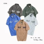 Áo Thun Polo Nam Cổ Bẻ Thêu Đắp Chữ