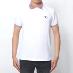 Áo thun nam cổ bẻ thêu hình két