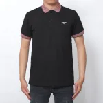 Áo thun nam cổ bẻ thêu hình két