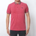 Áo thun nam cổ bẻ thêu hình két