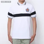 Áo Thun Nam Có Cổ Vải Cá Sấu Thêu Logo Cổ Phối