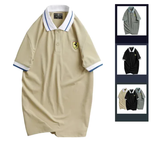 Áo Thun Nam Cổ Bẻ Thêu Logo Con Ngựa Và Phối Màu Tay Áo Trẻ Trung (Size 3XL)