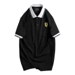 Áo Thun Nam Cổ Bẻ Thêu Logo Con Ngựa Và Phối Màu Tay Áo Trẻ Trung (Size 3XL)
