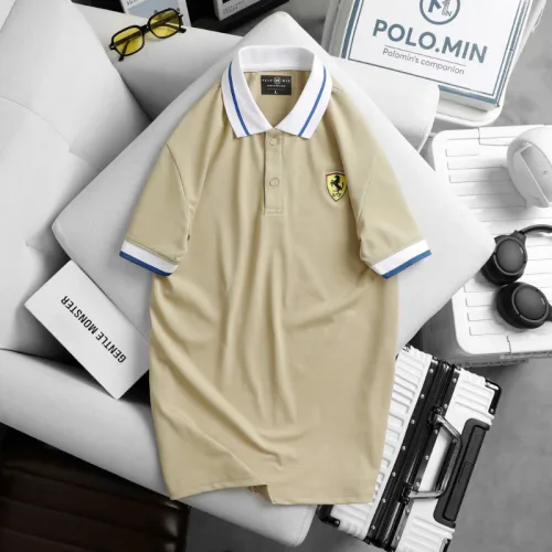 Áo Thun Nam Cổ Bẻ Thêu Logo Con Ngựa Và Phối Màu Tay Áo Trẻ Trung (Size 3XL)
